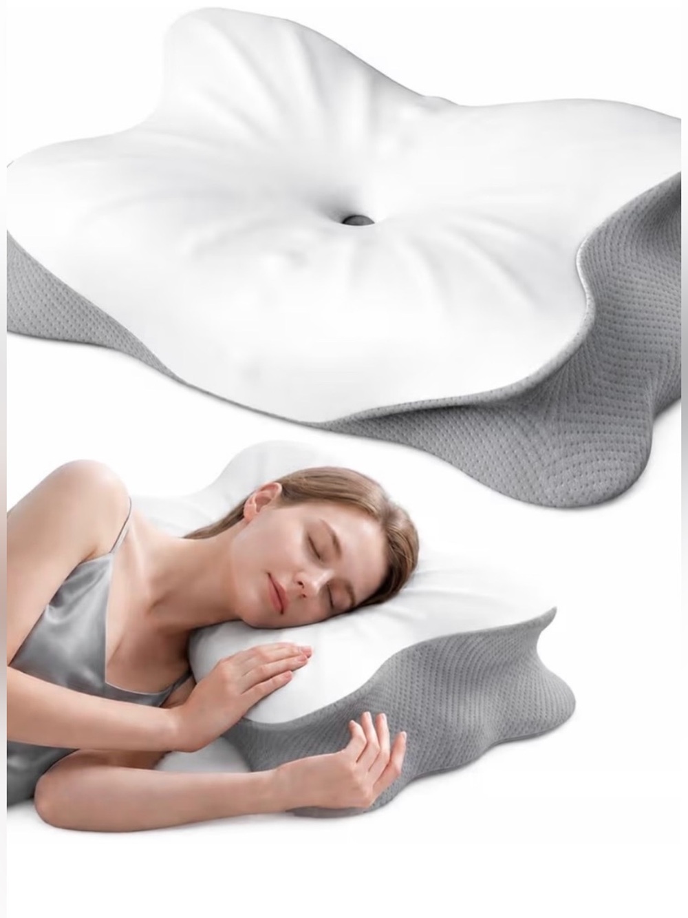 Cooling Cervical Neck Pillow for pain relief ergonomic mellow sleep pillow